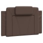 vidaXL Estructura de cama con cabecero cuero sintético marrón 80x200cm vidaXL Estructura de cama con cabecero cuero sintético marrón 80x200cm