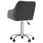 vidaXL Sillas de comedor giratorias 2 unidades tela gris taupé vidaXL Sillas de comedor giratorias 2 unidades tela gris taupé