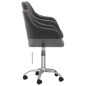vidaXL Sillas de comedor giratorias 2 unidades tela gris taupé vidaXL Sillas de comedor giratorias 2 unidades tela gris taupé