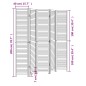 vidaXL Biombo separador de 5 paneles madera maciza Paulownia blanco vidaXL Biombo separador de 5 paneles madera maciza Paulownia blanco