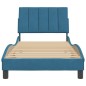 vidaXL Estructura de cama con cabecero terciopelo azul 90x200 cm vidaXL Estructura de cama con cabecero terciopelo azul 90x200 cm