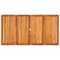 vidaXL Mesa de jardín ratán sintético madera acacia beige 180x90x75 cm vidaXL Mesa de jardín ratán sintético madera acacia beige 180x90x75 cm