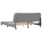 vidaXL Estructura de cama con luz LED tela gris oscuro 180x200 cm vidaXL Estructura de cama con luz LED tela gris oscuro 180x200 cm