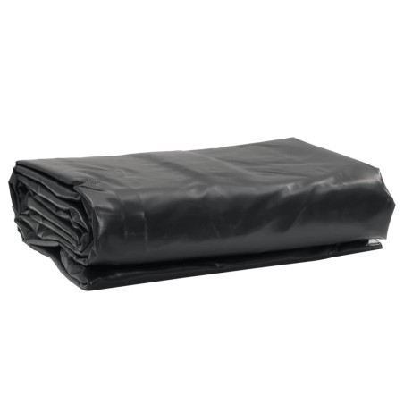 vidaXL Lona negra 5x6 m 600 g/m²