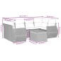 vidaXL Set sofás de jardín 7 piezas y cojines ratán sintético beige vidaXL Set sofás de jardín 7 piezas y cojines ratán sintético beige