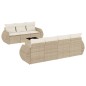 vidaXL Juego de sofás de jardín con cojines beige 8 pzas ratán PE vidaXL Juego de sofás de jardín con cojines beige 8 pzas ratán PE