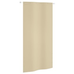 vidaXL Toldo pantalla para balcón de tela oxford beige 120x240 cm
