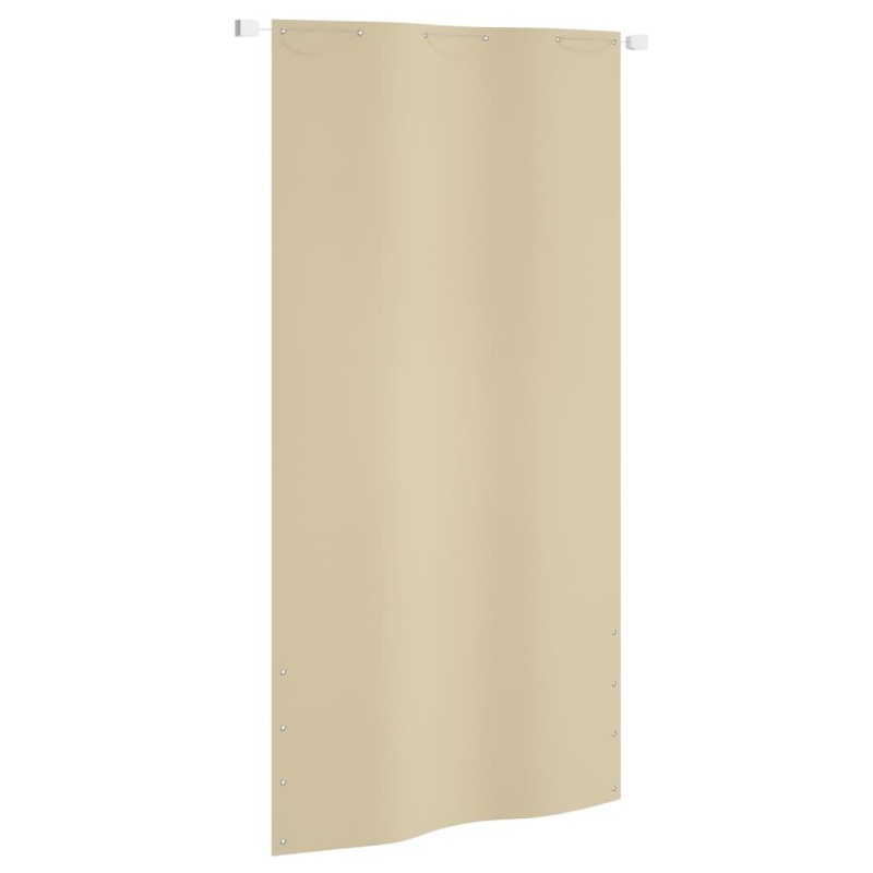vidaXL Toldo pantalla para balcón de tela oxford beige 120x240 cm