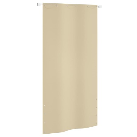 vidaXL Toldo pantalla para balcón de tela oxford beige 120x240 cm