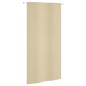 vidaXL Toldo pantalla para balcón de tela oxford beige 120x240 cm