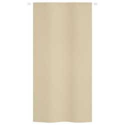 vidaXL Toldo pantalla para balcón de tela oxford beige 120x240 cm