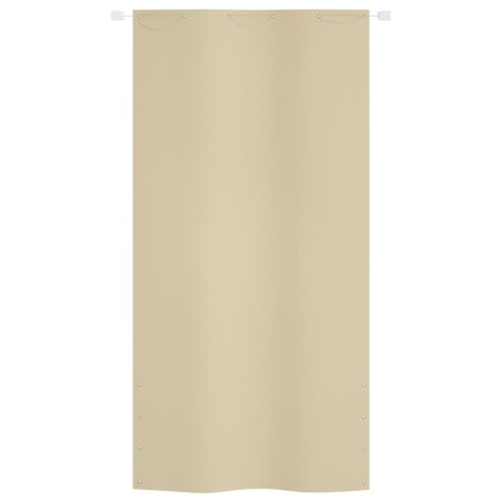 vidaXL Toldo pantalla para balcón de tela oxford beige 120x240 cm