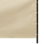 vidaXL Toldo pantalla para balcón de tela oxford beige 120x240 cm