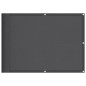vidaXL Pantalla de balcón 100% poliéster Oxford antracita 75x1000 cm
