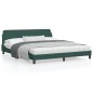 vidaXL Estructura cama con cabecero terciopelo verde oscuro 180x200 cm vidaXL Estructura cama con cabecero terciopelo verde oscuro 180x200 cm