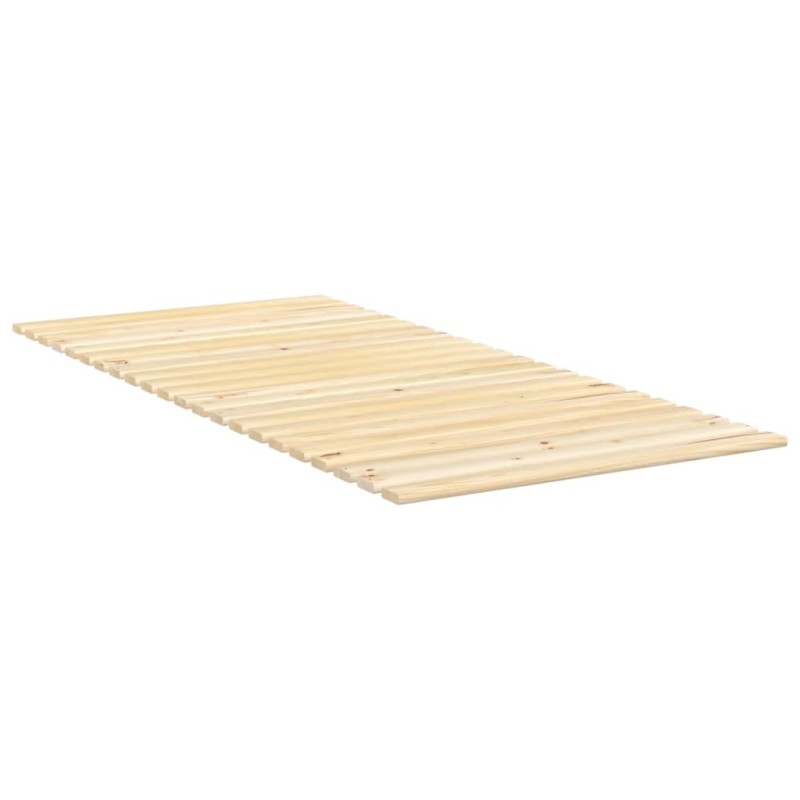 vidaXL Láminas de somier de cama madera maciza de pino 90x200 cm
