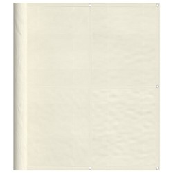 vidaXL Pantalla de balcón 100% poliéster Oxford crema 120x1000 cm