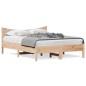 vidaXL Estructura de cama madera maciza de pino 140x200 cm vidaXL Estructura de cama madera maciza de pino 140x200 cm