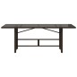 vidaXL Mesa de jardín superficie de vidrio ratán PE marrón 190x80x74cm vidaXL Mesa de jardín superficie de vidrio ratán PE marrón 190x80x74cm