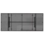 vidaXL Mesa de jardín superficie de vidrio ratán PE marrón 190x80x74cm vidaXL Mesa de jardín superficie de vidrio ratán PE marrón 190x80x74cm