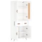 vidaXL Aparador alto madera contrachapada blanco brillo 69,5x34x180 cm vidaXL Aparador alto madera contrachapada blanco brillo 69,5x34x180 cm