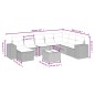 vidaXL Set de sofás de jardín 9 pzas con cojines ratán sintético beige vidaXL Set de sofás de jardín 9 pzas con cojines ratán sintético beige