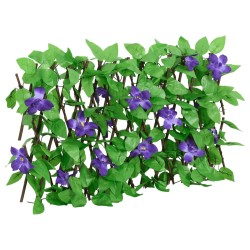 vidaXL Enrejado valla expansible de hiedra artificial verde 180x20 cm