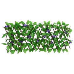 vidaXL Enrejado valla expansible de hiedra artificial verde 180x20 cm