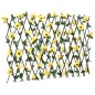 vidaXL Enrejado valla expansible hiedra artificial amarillo 180x60 cm vidaXL Enrejado valla expansible hiedra artificial amarillo 180x60 cm