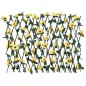 vidaXL Enrejado valla expansible hiedra artificial amarillo 180x60 cm vidaXL Enrejado valla expansible hiedra artificial amarillo 180x60 cm