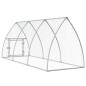 vidaXL Jaula para gallinas acero galvanizado plateado 300x105x120 cm