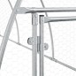 vidaXL Jaula para gallinas acero galvanizado plateado 300x105x120 cm