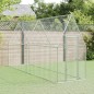 vidaXL Jaula para gallinas acero galvanizado plateado 400x100x190 cm vidaXL Jaula para gallinas acero galvanizado plateado 400x100x190 cm