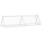 vidaXL Jaula para gallinas acero galvanizado plateado 400x105x91 cm vidaXL Jaula para gallinas acero galvanizado plateado 400x105x91 cm