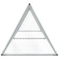 vidaXL Jaula para gallinas acero galvanizado plateado 400x105x91 cm vidaXL Jaula para gallinas acero galvanizado plateado 400x105x91 cm
