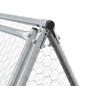 vidaXL Jaula para gallinas acero galvanizado plateado 400x105x91 cm vidaXL Jaula para gallinas acero galvanizado plateado 400x105x91 cm