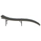 vidaXL Tumbona con cojín ratán sintético gris claro 55x199x50 cm vidaXL Tumbona con cojín ratán sintético gris claro 55x199x50 cm