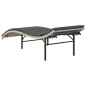 vidaXL Tumbona con cojín ratán sintético gris claro 55x199x50 cm vidaXL Tumbona con cojín ratán sintético gris claro 55x199x50 cm