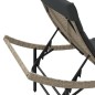 vidaXL Tumbona con cojín ratán sintético gris claro 55x199x50 cm vidaXL Tumbona con cojín ratán sintético gris claro 55x199x50 cm