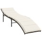 vidaXL Tumbona con cojín ratán sintético marrón 55x199x50 cm vidaXL Tumbona con cojín ratán sintético marrón 55x199x50 cm