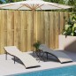 vidaXL Tumbona con cojín ratán sintético marrón 55x199x50 cm vidaXL Tumbona con cojín ratán sintético marrón 55x199x50 cm