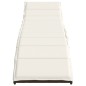vidaXL Tumbona con cojín ratán sintético marrón 55x199x50 cm vidaXL Tumbona con cojín ratán sintético marrón 55x199x50 cm