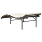 vidaXL Tumbona con cojín ratán sintético marrón 55x199x50 cm vidaXL Tumbona con cojín ratán sintético marrón 55x199x50 cm