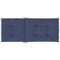 vidaXL Cojines para silla con respaldo alto 4 uds tela azul marino vidaXL Cojines para silla con respaldo alto 4 uds tela azul marino