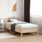 vidaXL Estructura de cama con cabecero madera maciza pino 90x190 cm
