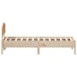 vidaXL Estructura de cama con cabecero madera maciza pino 90x190 cm