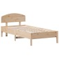 vidaXL Estructura de cama con cabecero madera maciza de pino 90x200 cm