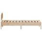 vidaXL Estructura de cama con cabecero madera maciza de pino 90x200 cm