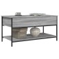 vidaXL Mesa de centro madera ingeniería metal gris Sonoma 100x50x50 cm vidaXL Mesa de centro madera ingeniería metal gris Sonoma 100x50x50 cm