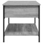 vidaXL Mesa de centro madera ingeniería metal gris Sonoma 100x50x50 cm vidaXL Mesa de centro madera ingeniería metal gris Sonoma 100x50x50 cm